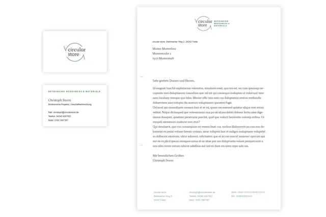Circular Store – Gesamterscheinungsbild